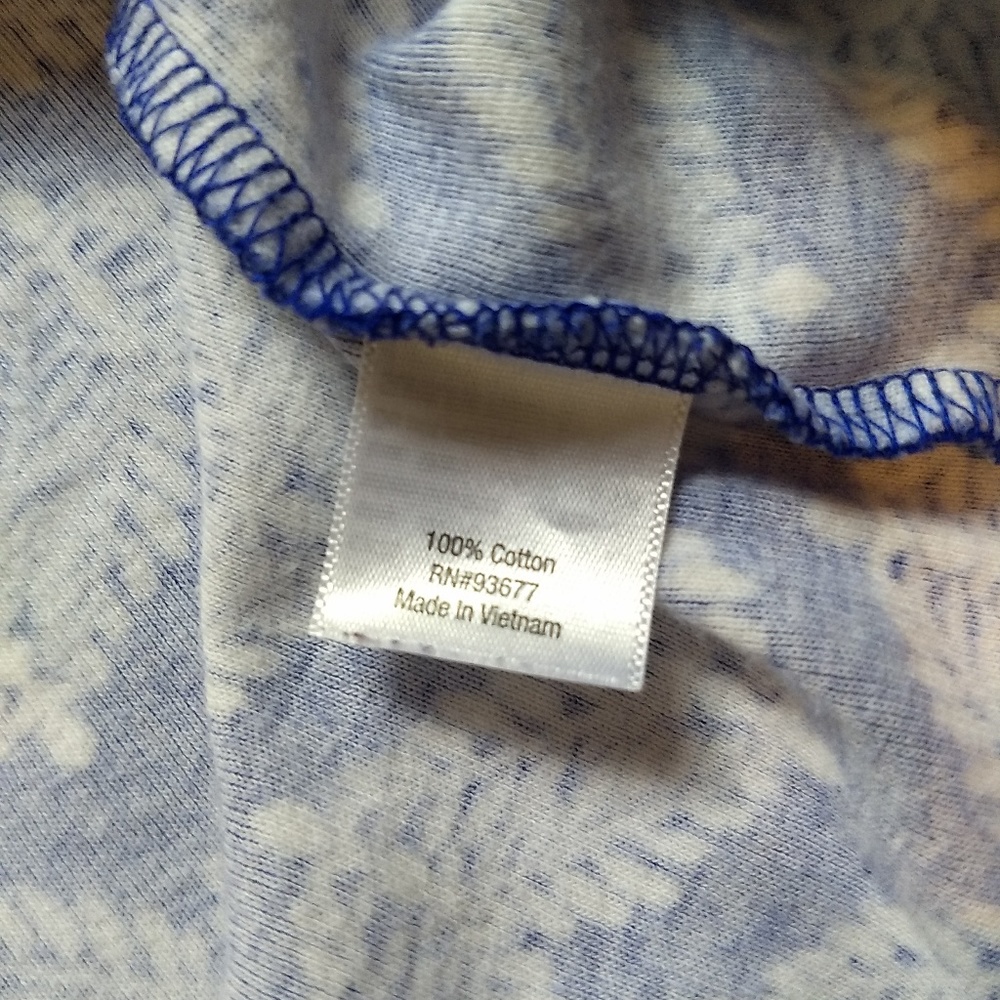St John's Bay Shirt Size XL Chevron Leaves Print - Picture 8 of 8